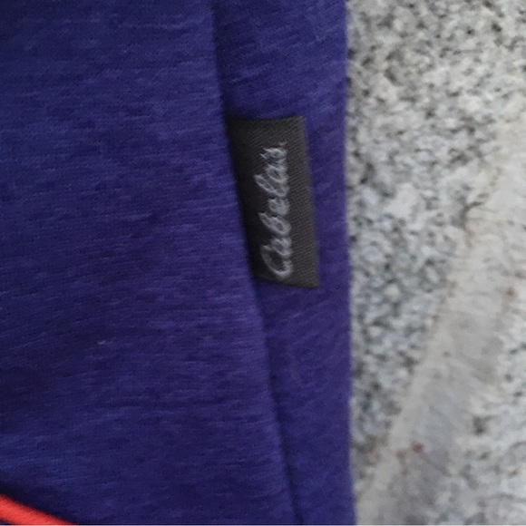 Cabela’s Women’s L Poly Stretch Hoodie Purple with Orange Spellout Size Large - Picture 6 of 8